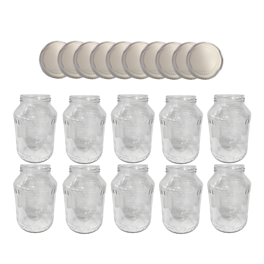 Słoiki 1500ml 1,5l soki ogórki małosolne grzyby nalewki 10kpl zakrętki 82mm PZH