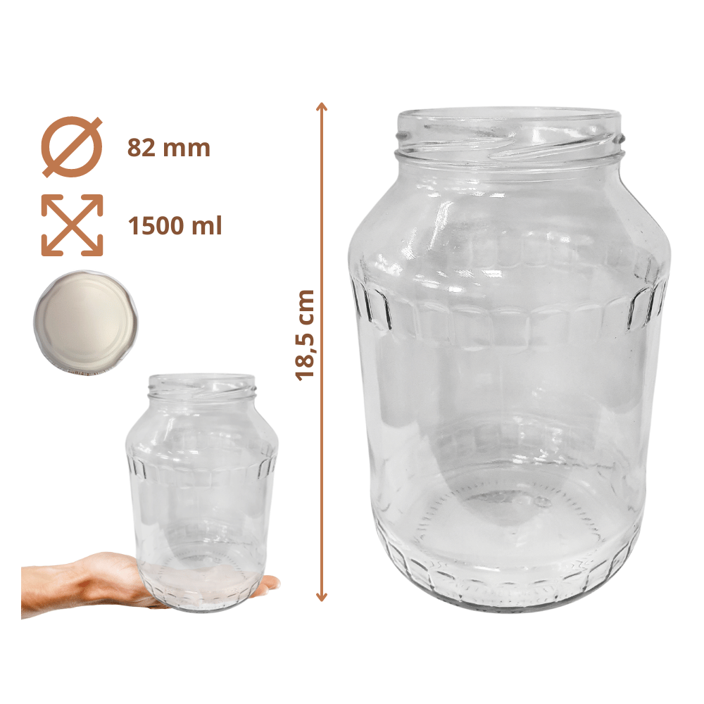 Słoiki 1500ml 1,5l soki ogórki małosolne grzyby nalewki 30kpl zakrętki 82mm PZH