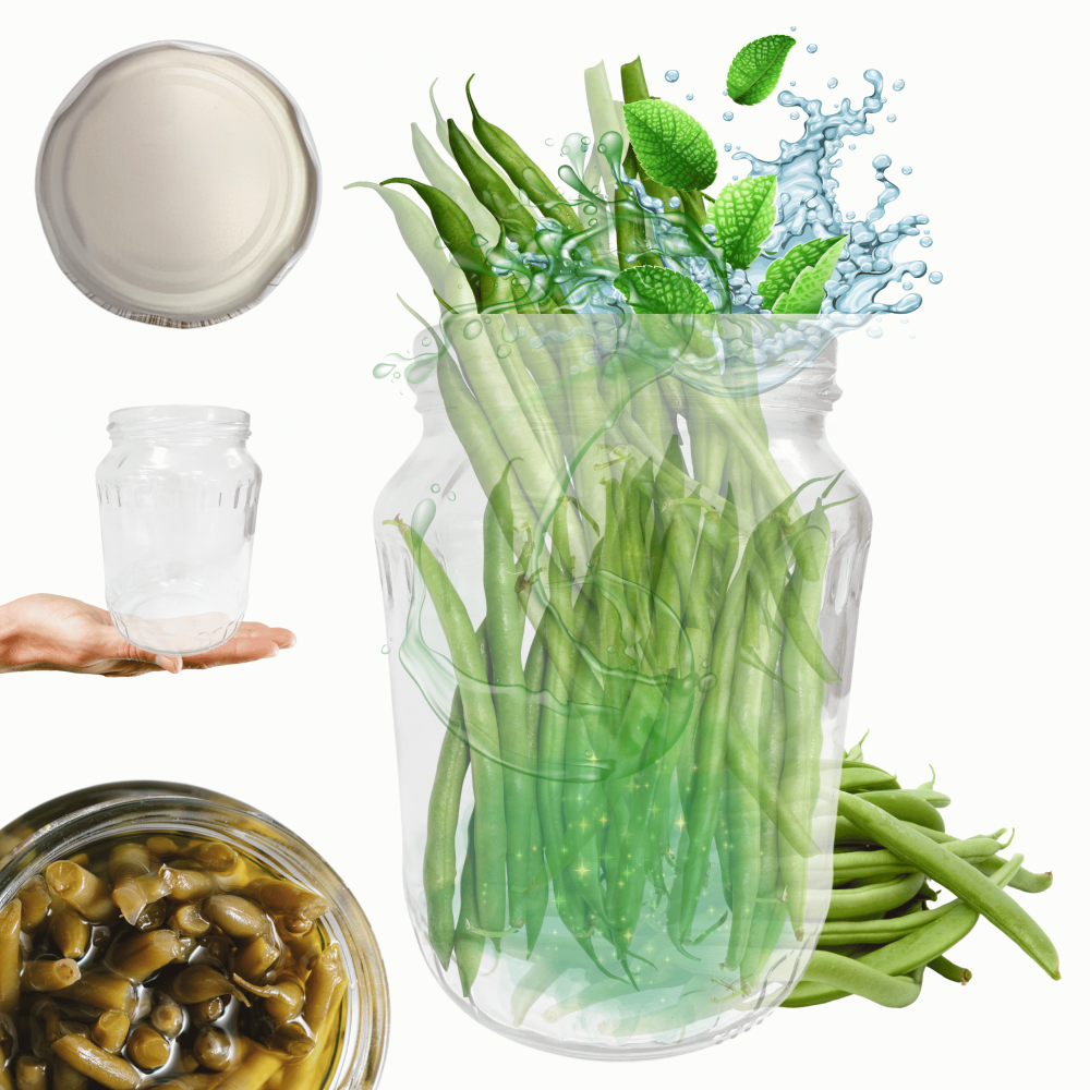 Słoik 720ml 0,7l soki ogórki kiszone kompot fasolka szparagowa 1sztuka 82mm