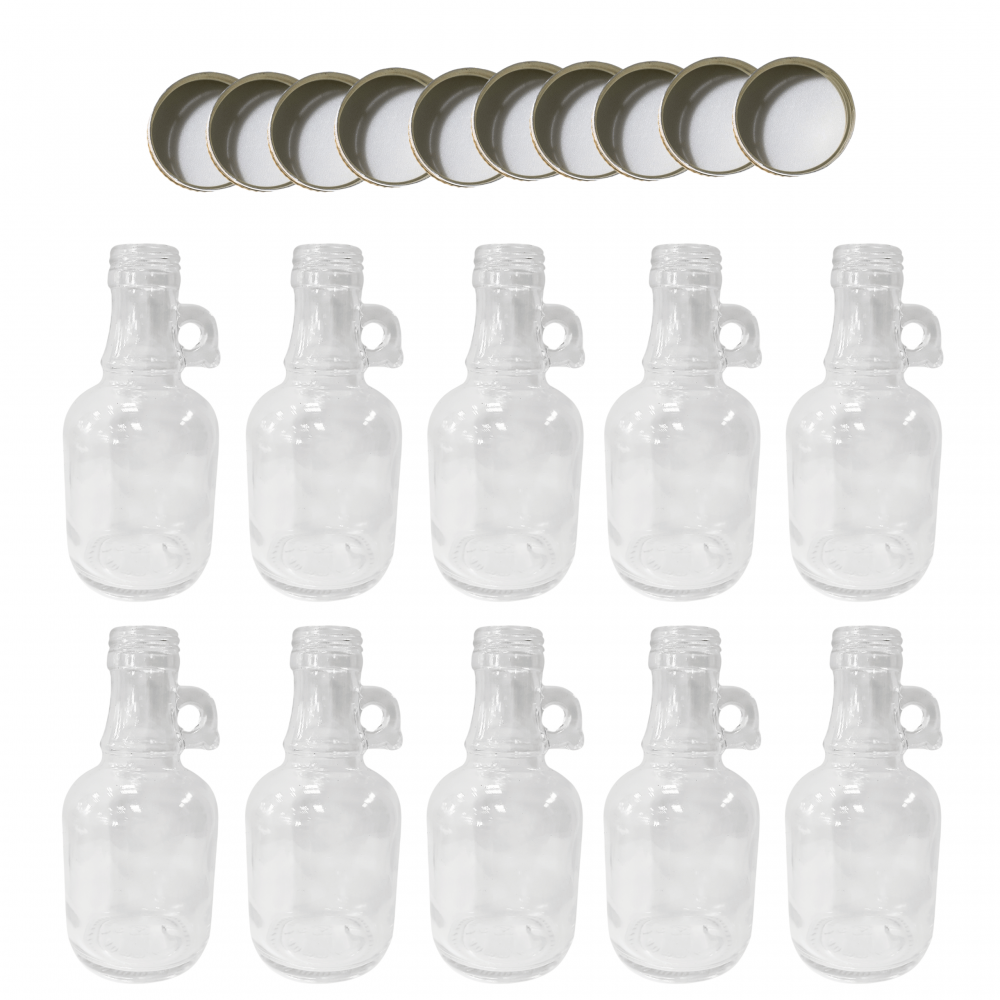 Butelki 250 ml galon z uchwytem soki na olej oliwę fi31 10szt NAKRĘTKI