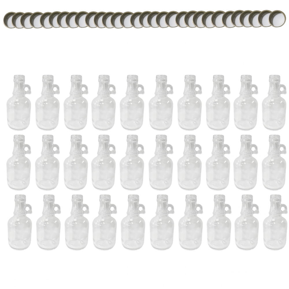 Butelki 250 ml galon z uchwytem soki na olej oliwę fi31 30szt NAKRĘTKI