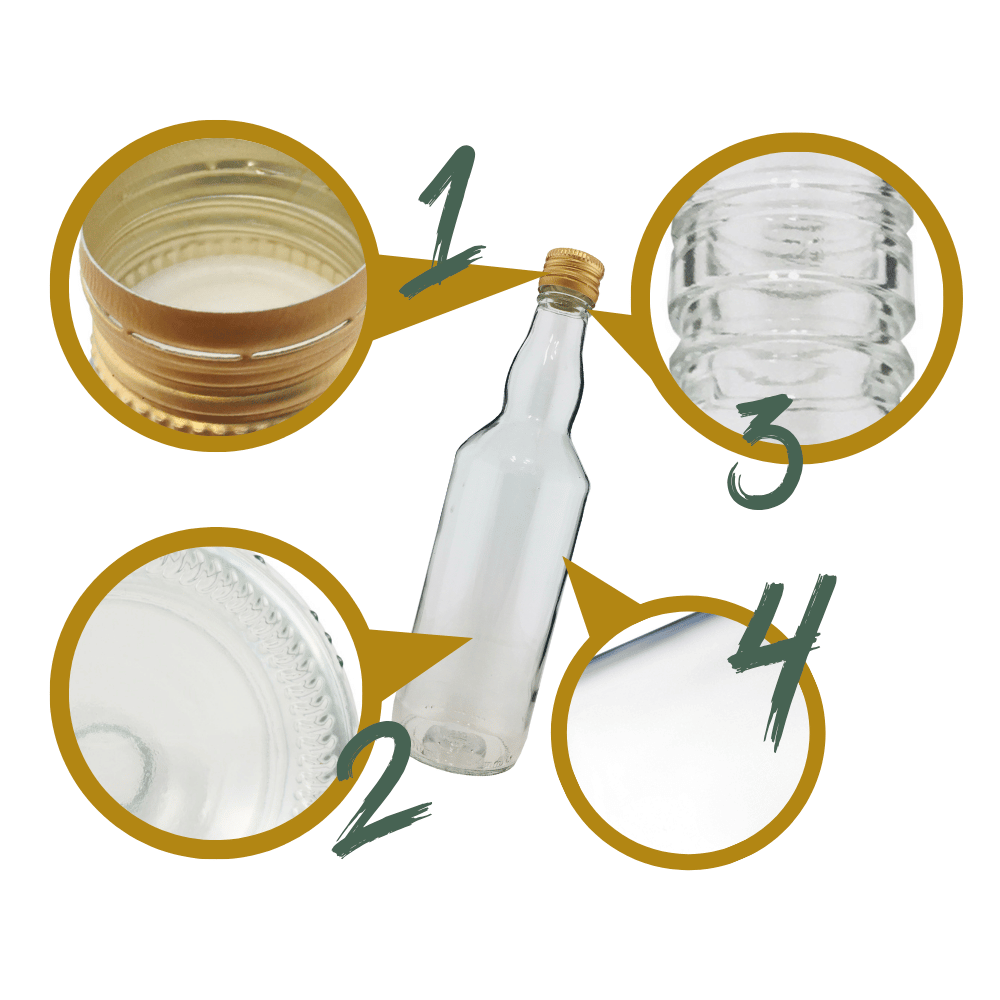 Butelka 330 ml na sok nalewkę nalewki syrop syropy fi28 1szt BEZ NAKRETKI