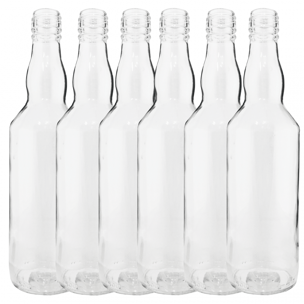 Butelki 500 ml na sok nalewkę syrop tradycyjne fi28 6szt BEZ NAKRETEK