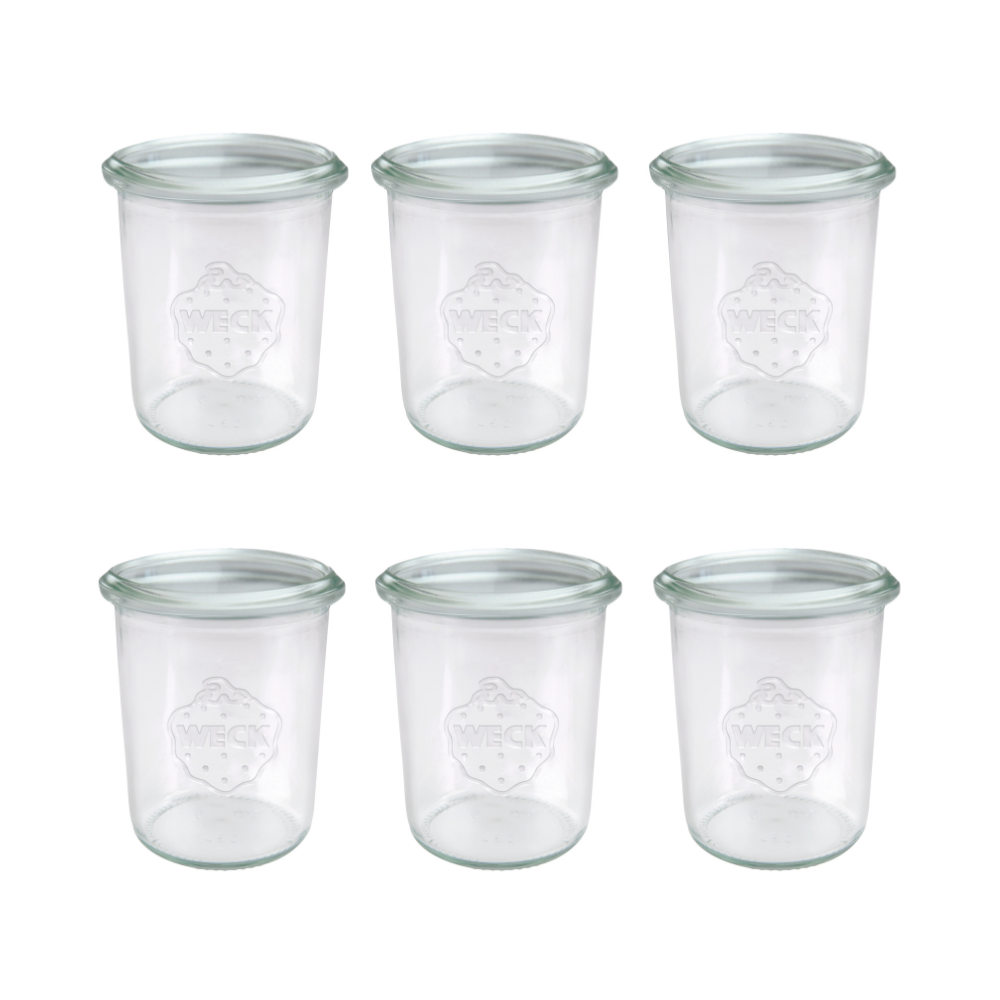 Słoiki Weck 160 ml słoiki szklane ozdobne MOLD na deserki pucharki 6szt