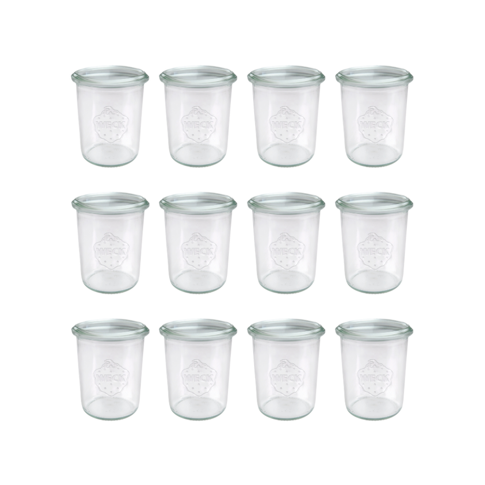 Słoiki Weck 160 ml słoiki szklane ozdobne MOLD na deserki pucharki 12szt
