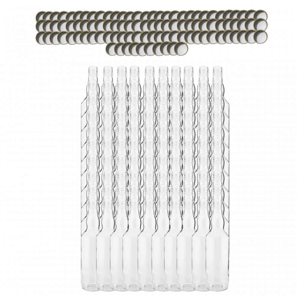 Butelki 500 ml na sok nalewkę syrop tradycyjne fi28 100szt NAKRĘTKI