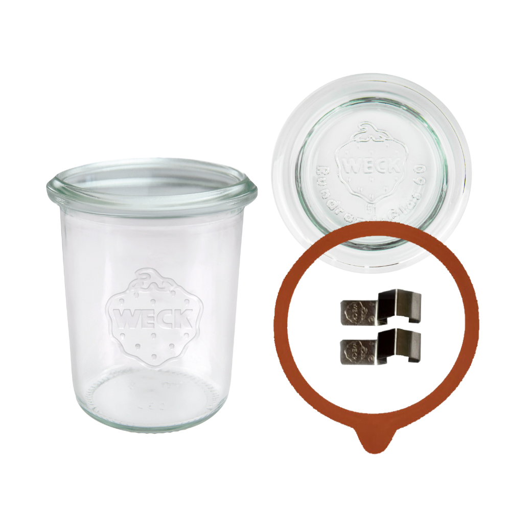 Słoik Weck 160 ml przetwory MOLD żaroodporny dżem zapinki wieko gumka 1szt