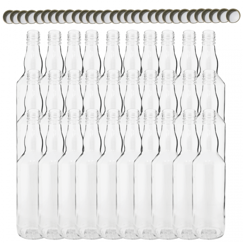 Butelki 500 ml na sok nalewkę syrop tradycyjne fi28 30szt NAKRĘTKI