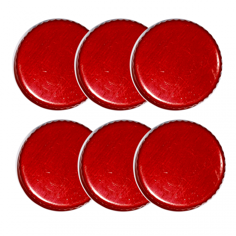 Pokrywki dekielki zakrętki nakrętki wieczka wieka 28mm 6 szt WZÓR R PZH