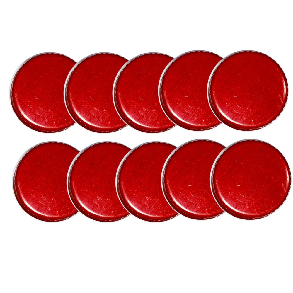 Pokrywki dekielki zakrętki nakrętki wieczka wieka 28mm 10 szt WZÓR R PZH