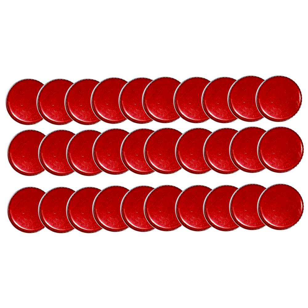 Pokrywki dekielki zakrętki nakrętki wieczka wieka 28mm 30 szt WZÓR R PZH