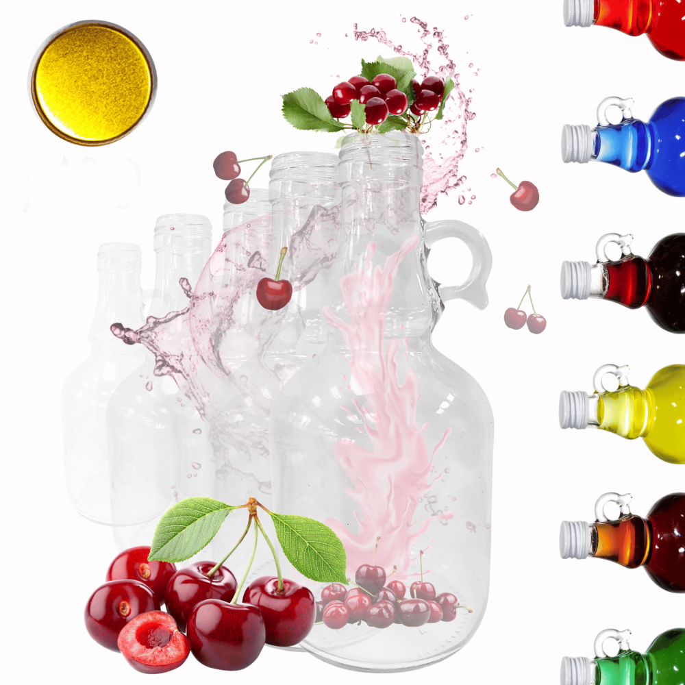 Butelki 500 ml galon z uchwytem soki na olej oliwę fi31 100szt NAKRĘTKI