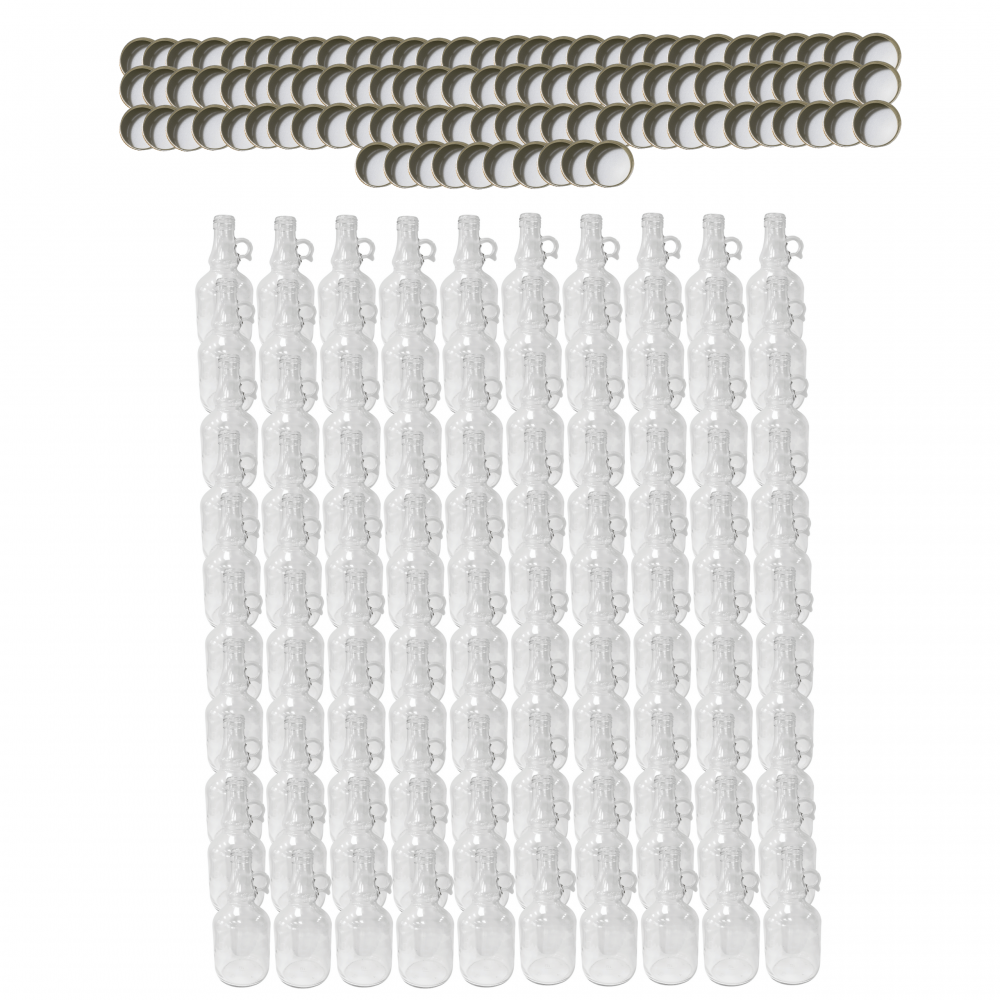 Butelki 500 ml galon z uchwytem soki na olej oliwę fi31 100szt NAKRĘTKI