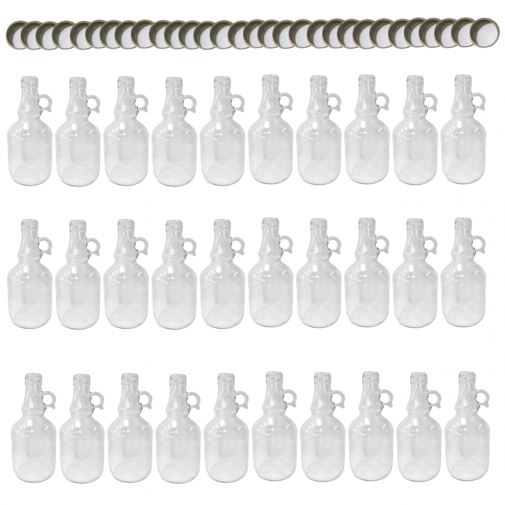 Butelki 500 ml galon z uchwytem soki na olej oliwę fi31 30szt NAKRĘTKI