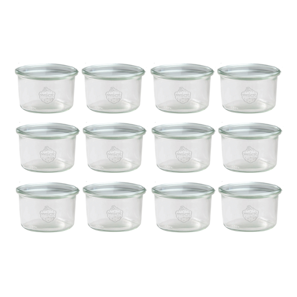 Słoiki Weck 200 ml słoiki szklane ozdobne MOLD na deserki pucharki 12szt