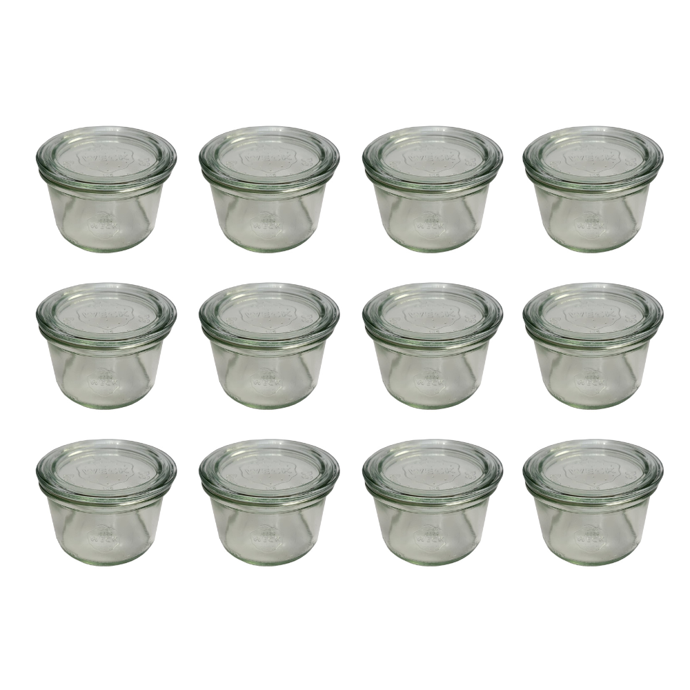 Słoiki Weck 200 ml słoiki szklane ozdobne MOLD przyprawy wieka szkło 12szt