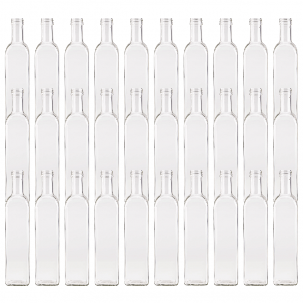 Butelki 500 ml maraski kwadratowe soki na olej oliwę fi31 30szt BEZ NAKRETEK