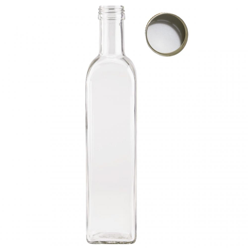 Butelka 500 ml maraska kwadratowa soki na olej oliwę fi31 1szt NAKRĘTKA
