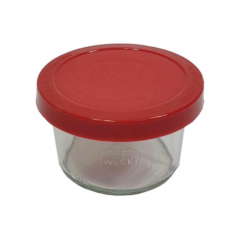 Słoik Weck 200ml na pucharek MOLD żaroodporny silikonowe wieko 1szt TRWAŁE