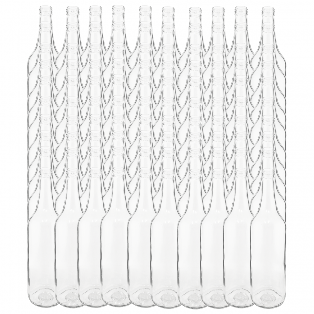 Butelki 700ml na sok nalewkę syrop ocet tradycyjne fi28 100szt BEZ NAKRETEK