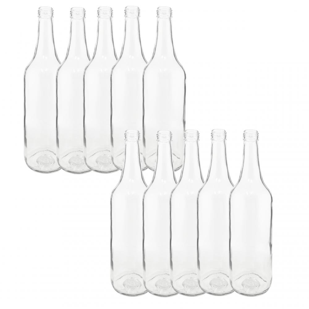 Butelki 700 ml na sok nalewkę syrop ocet tradycyjne fi28 10szt BEZ NAKRETEK