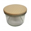 Słoik Weck 200ml na pucharek MOLD żaroodporny drewniane wieko 1szt SOLIDNY