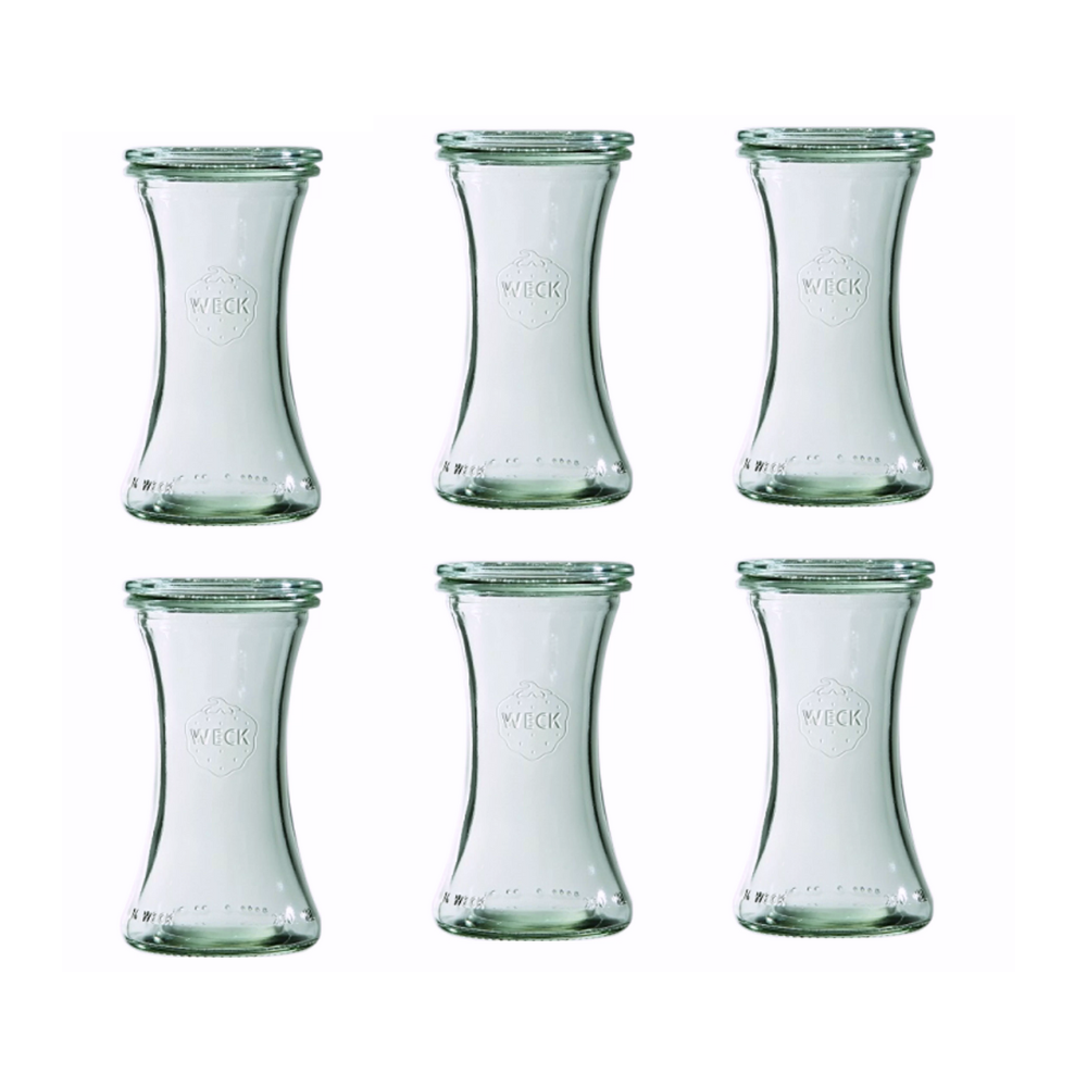 Słoiki Weck 200 ml słoiki szklane ozdobne DELI na deserki pucharki 6szt