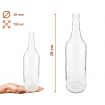 Butelki 700 ml na sok nalewkę syrop ocet tradycyjne fi28 30szt NAKRĘTKI