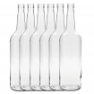 Butelki 1000 ml 1L na sok nalewkę syrop ocet tradycyjne fi28 6szt BEZ NAKRETEK