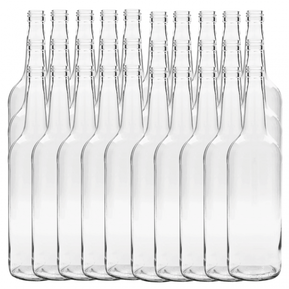 Butelki 1000 ml 1L na sok nalewkę syrop ocet tradycyjne fi28 30szt BEZ NAKRETEK