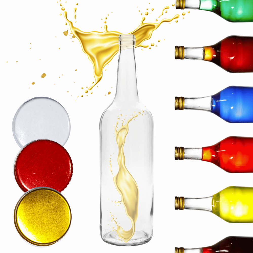 Butelka 1000ml 1L na sok nalewkę nalewki syrop ocet octy fi28 1szt NAKRĘTKA