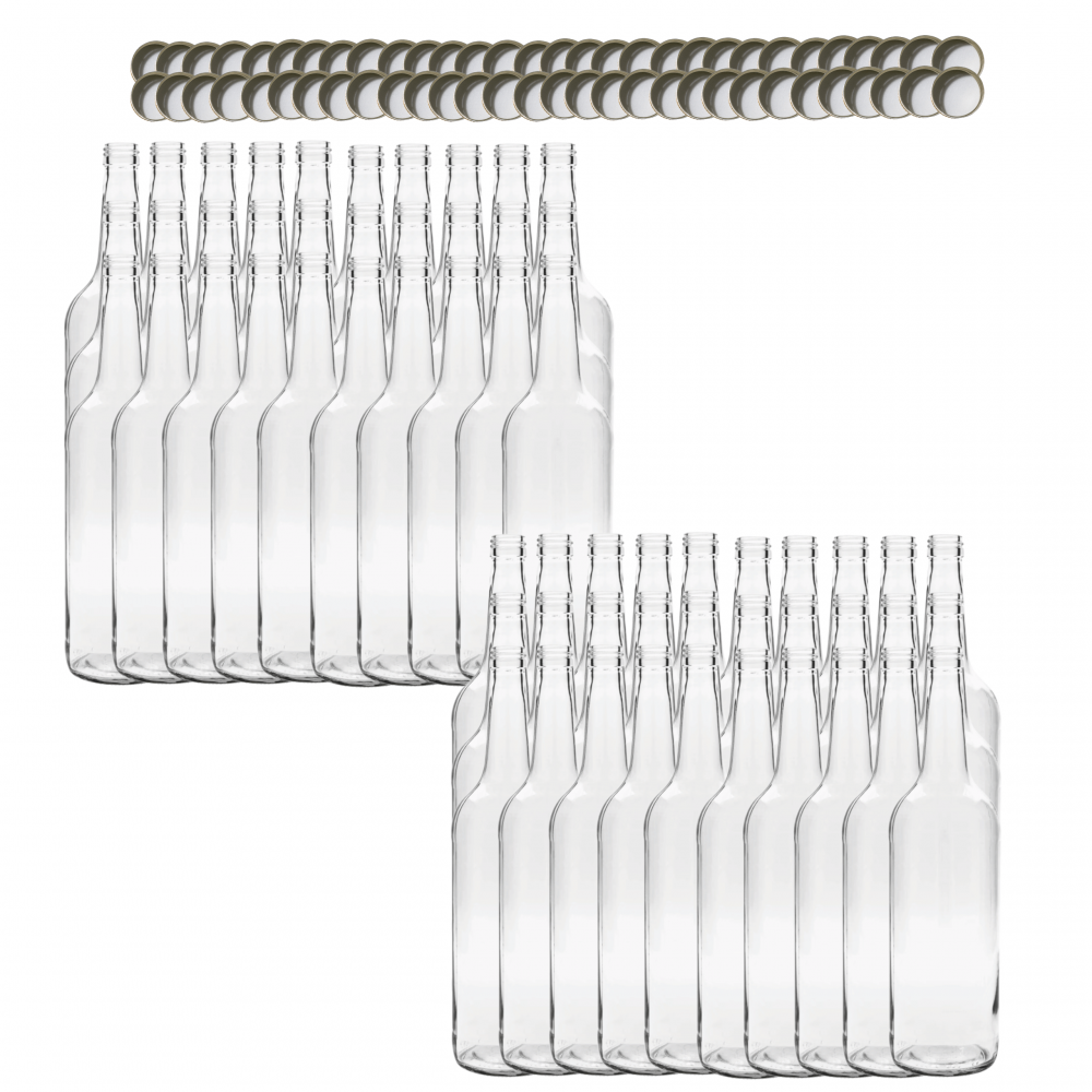 Butelki 1000 ml 1L na sok nalewkę syrop ocet tradycyjne fi28 60szt NAKRĘTKI