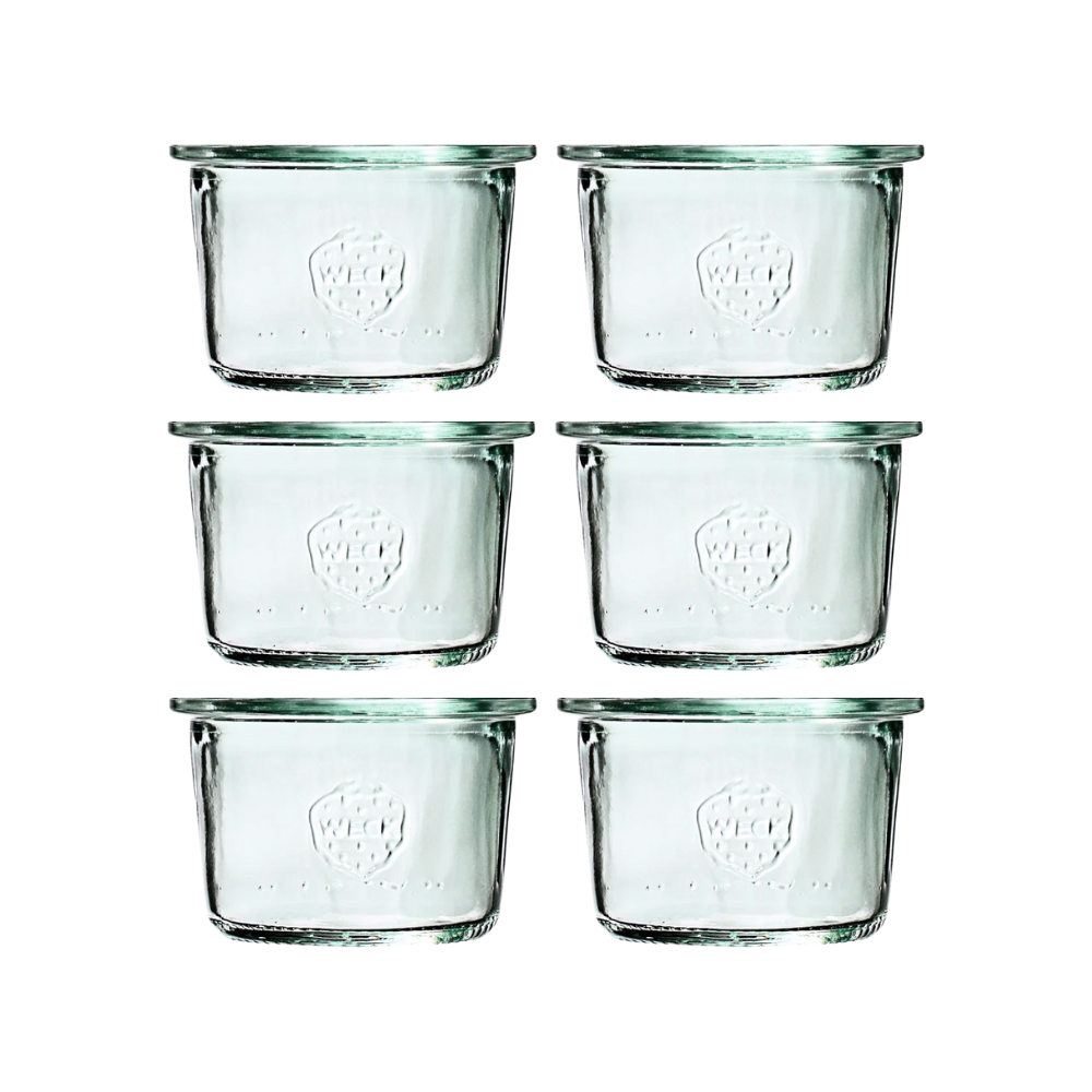 Słoiki Weck 80 ml słoiki szklane ozdobne MOLD na deserki pucharki 6szt