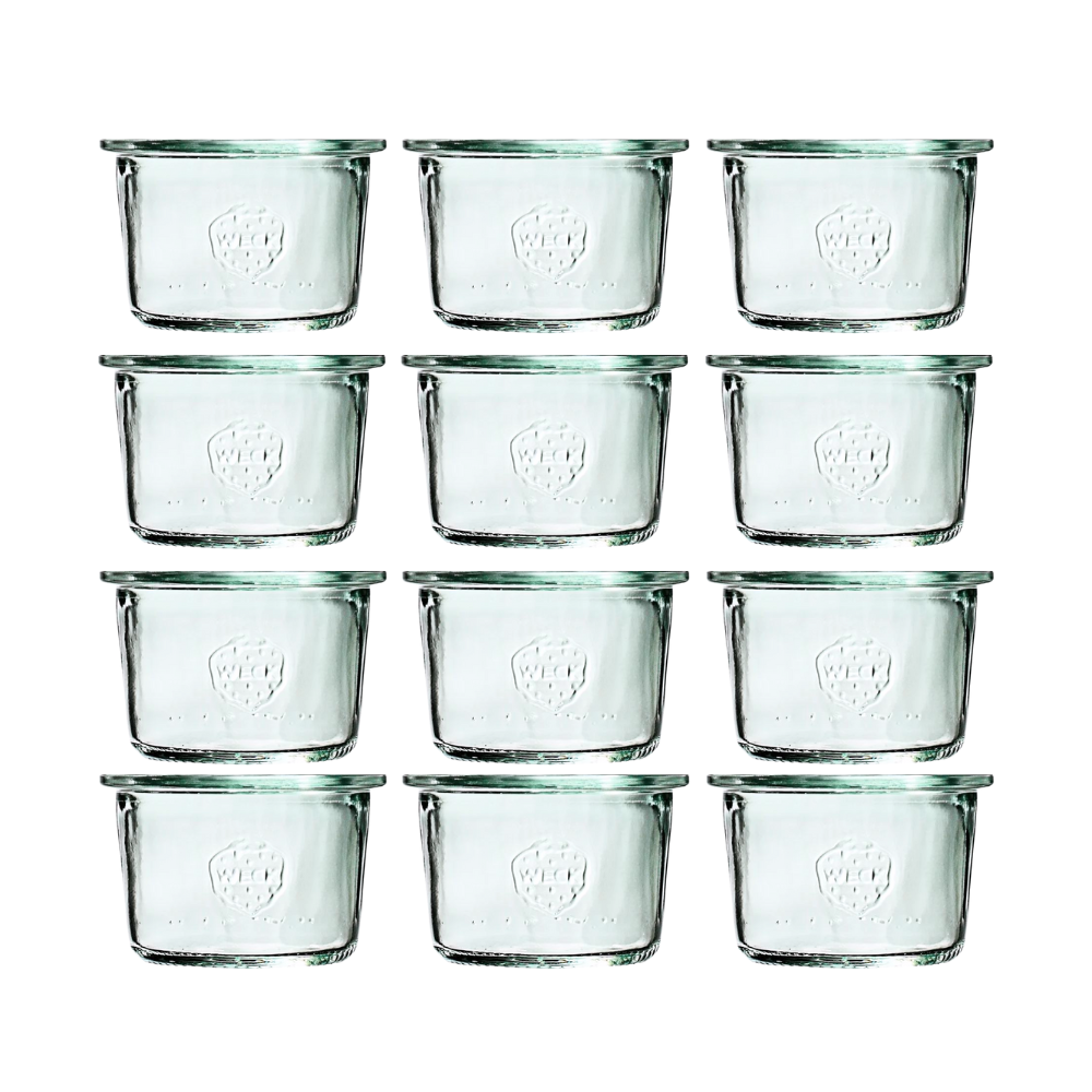 Słoiki Weck 80 ml słoiki szklane ozdobne MOLD na deserki pucharki 12szt