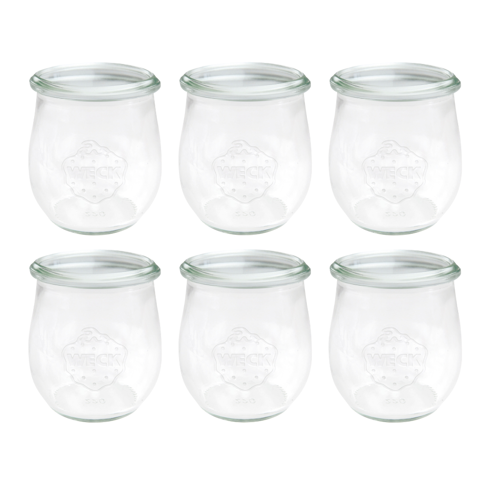 Słoiki Weck 220ml słoiki szklane ozdobne TULIP na deserki pucharki 6szt