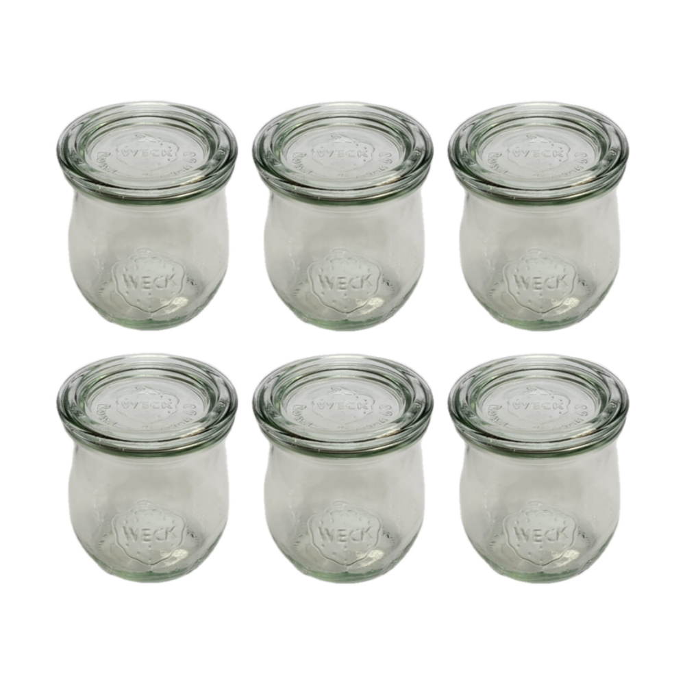 Słoiki Weck 220ml słoiki szklane ozdobne TULIP przyprawy wieka szklane 6szt