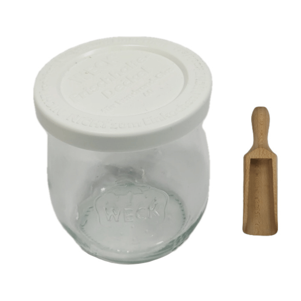 Słoik Weck 220ml na przetwory TULIP żaroodporny plastikowe wieko MIARKA 1szt