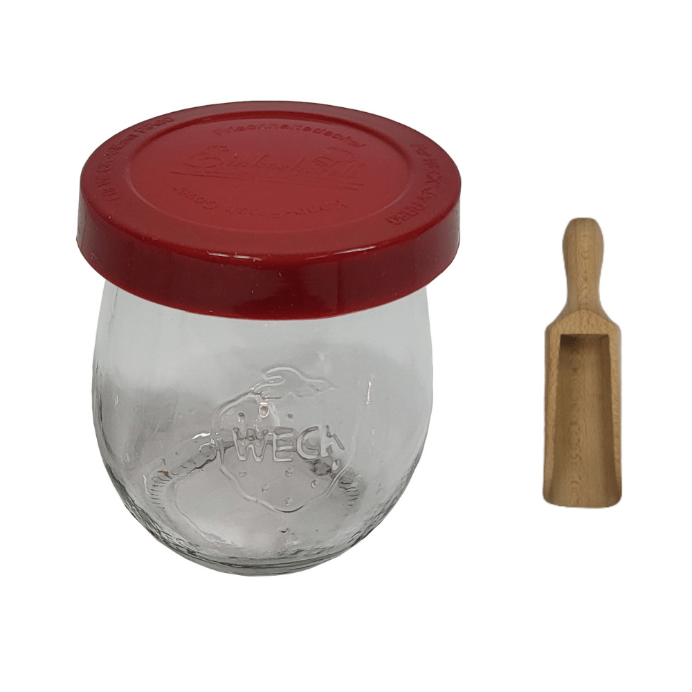 Słoik Weck 220ml na przetwory TULIP żaroodporny silikonowe wieko 1szt miarka
