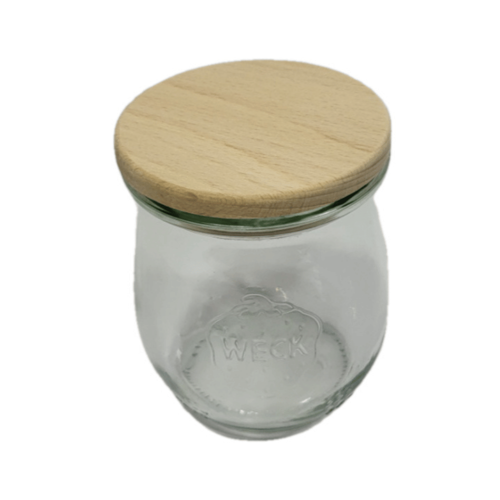 Słoik Weck 220ml na przetwory TULIP żaroodporny drewniane wieko 1szt SOLIDNY