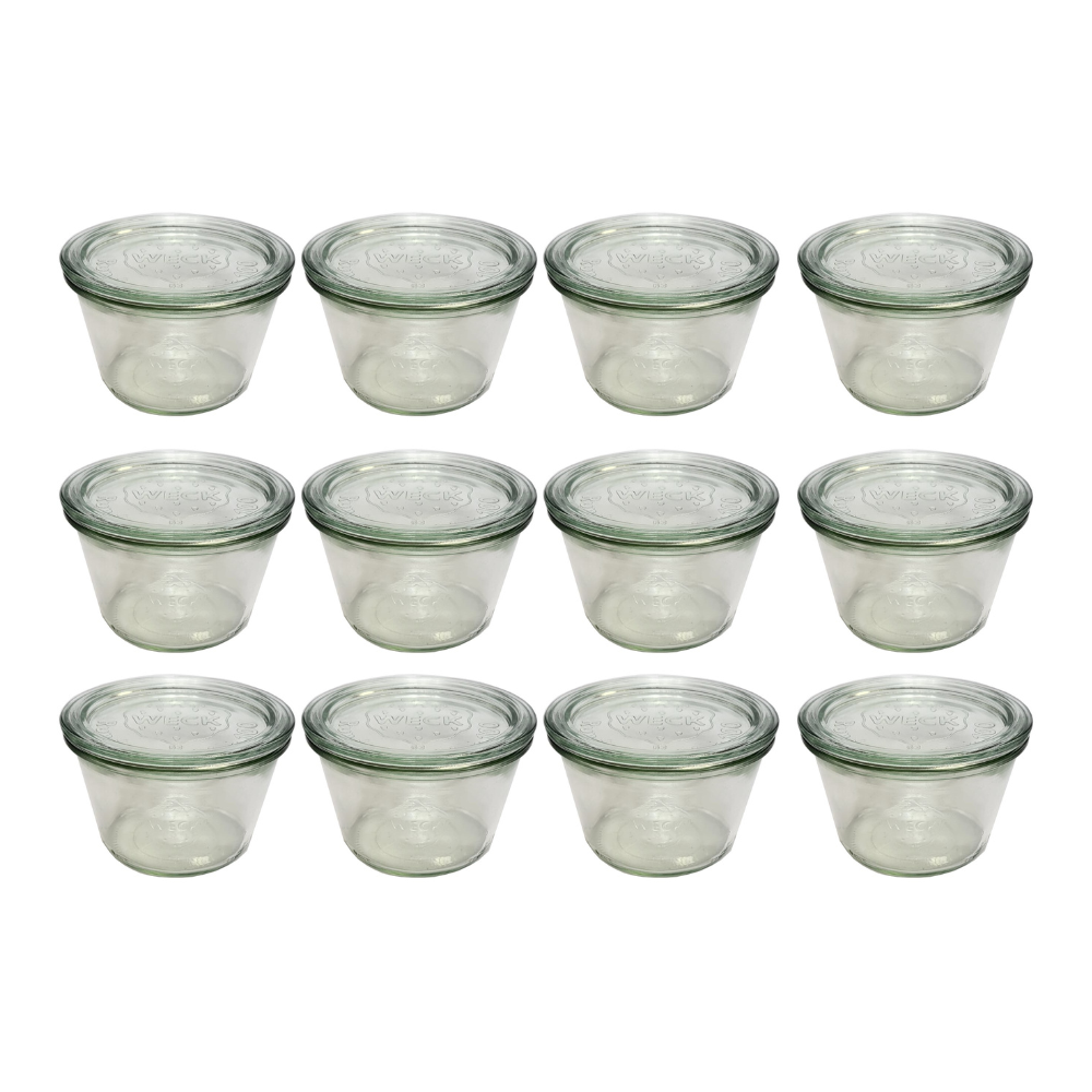 Słoiki Weck 370 ml słoiki szklane ozdobne MOLD przyprawy wieka szkło 12szt