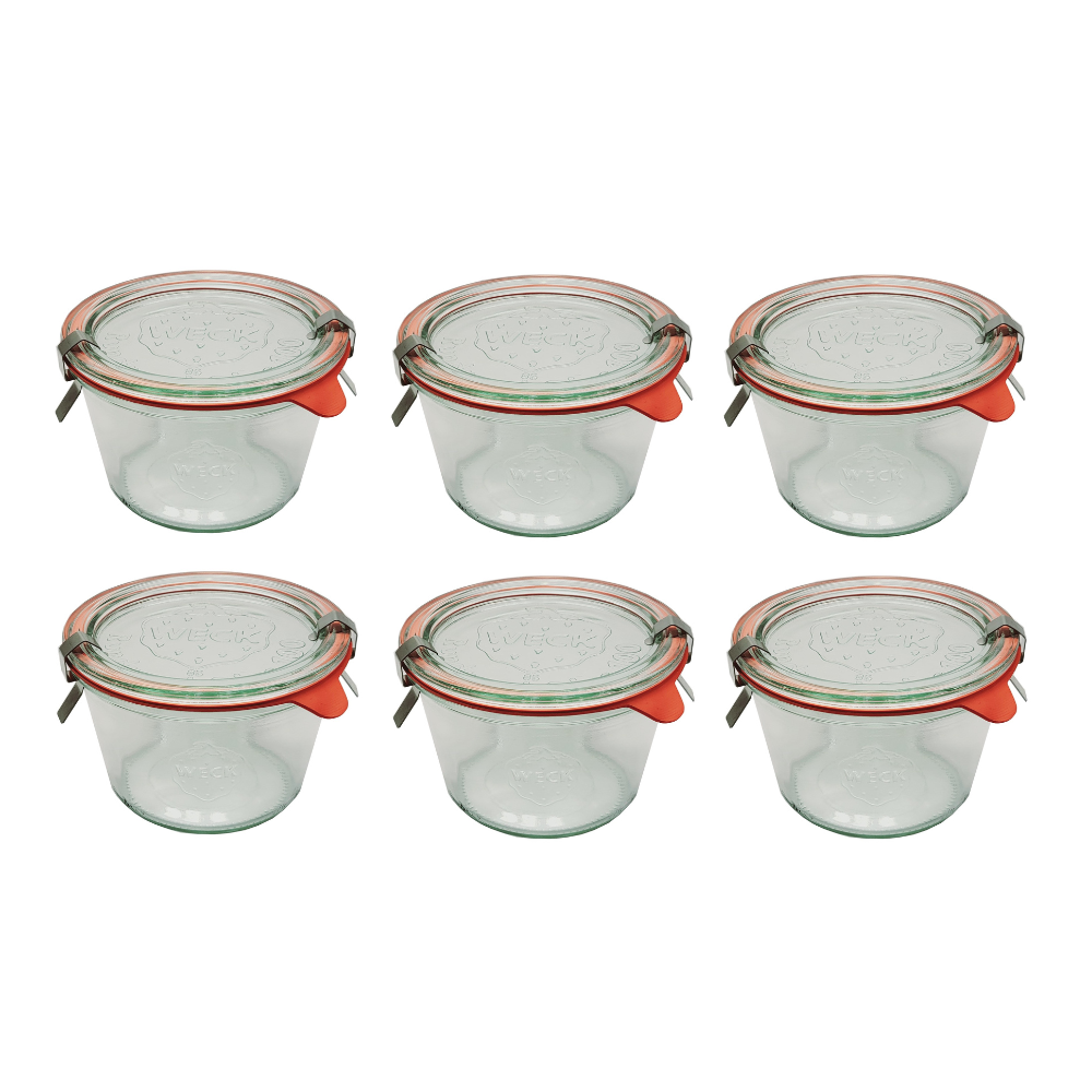 Słoiki Weck 370 ml przetwory MOLD żaroodporne dżem zapinki wieko gumka 6szt