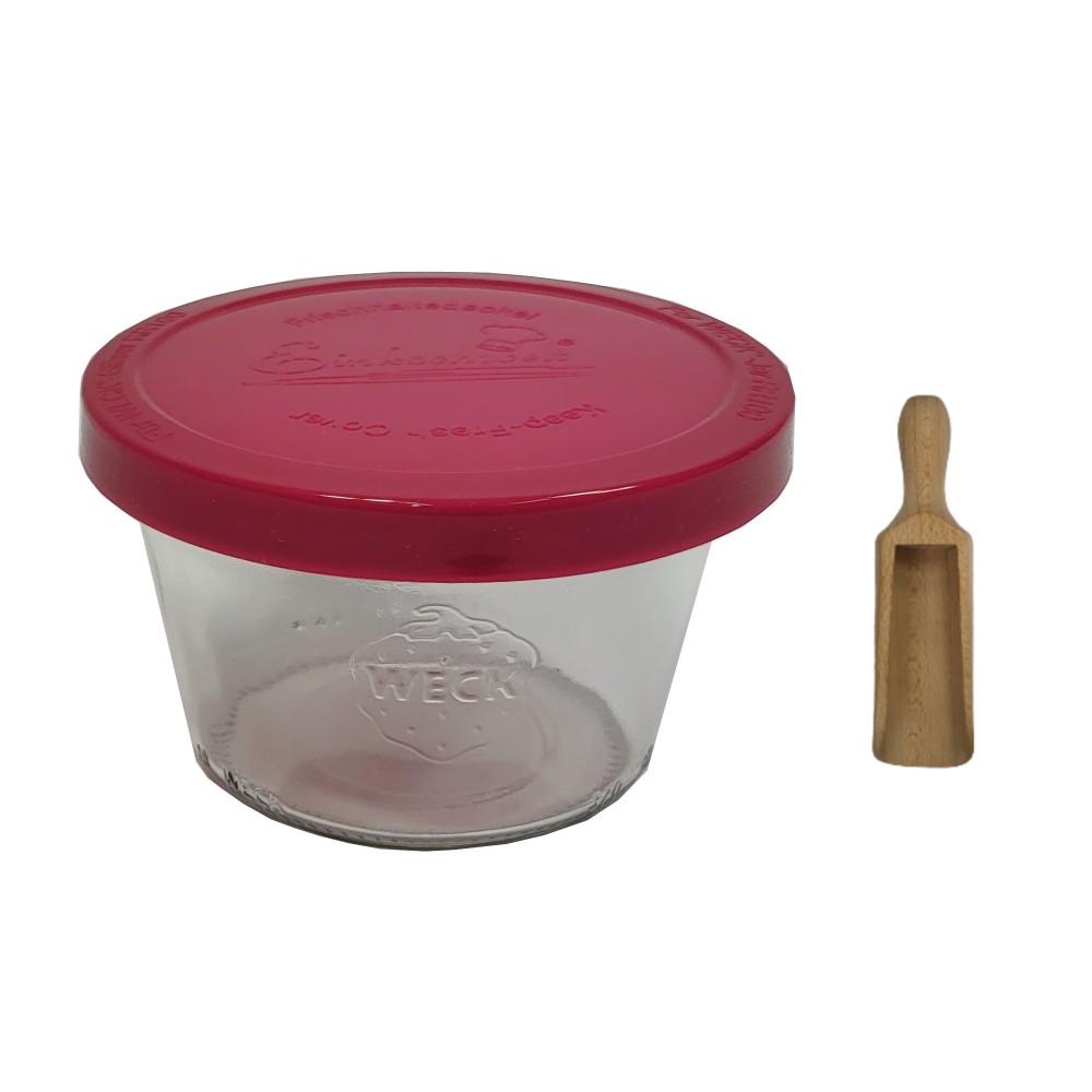 Słoik Weck 370ml na przetwory MOLD żaroodporny silikonowe wieko 1szt miarka