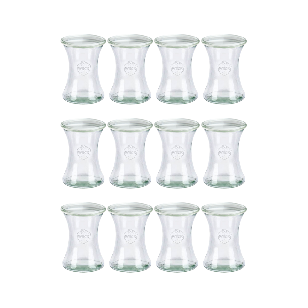 Słoiki Weck 370ml słoiki szklane ozdobne DELI na deserki pucharki 12szt