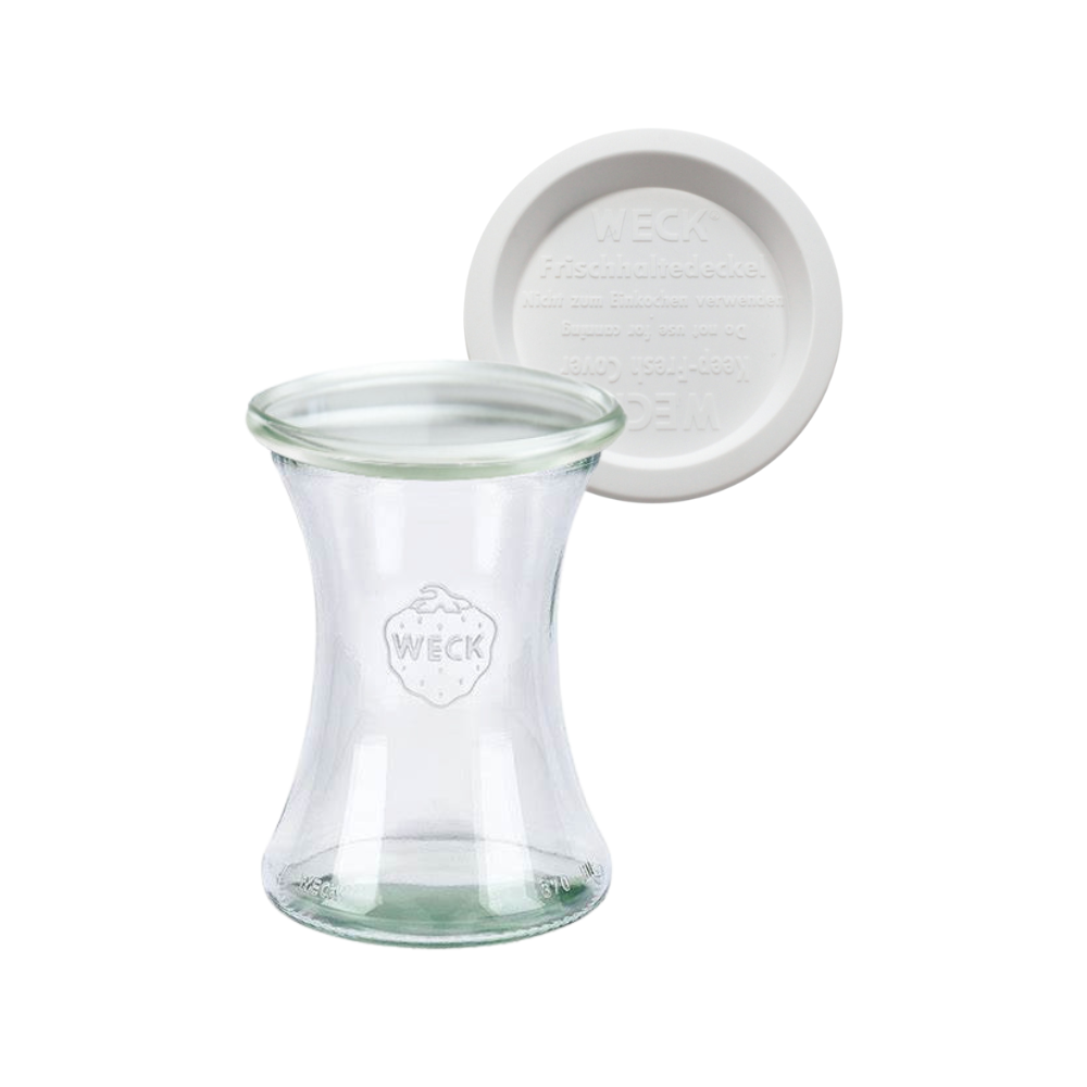 Słoik Weck 370ml na drinki DELI żaroodporny plastikowe wieko 1szt TRWAŁE