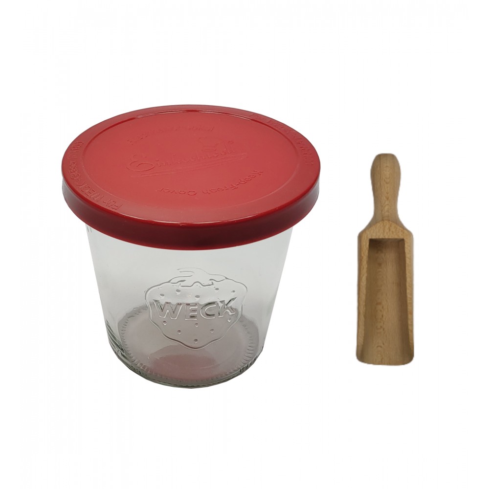 Słoik Weck 580ml na kawę MOLD żaroodporny silikonowe wieko 1szt miarka