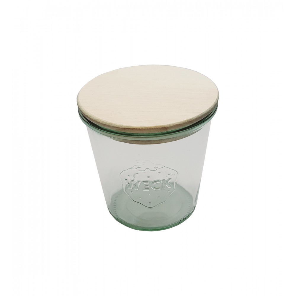 Słoik Weck 580ml na cukierki MOLD żaroodporny drewniane wieko 1szt SOLIDNY
