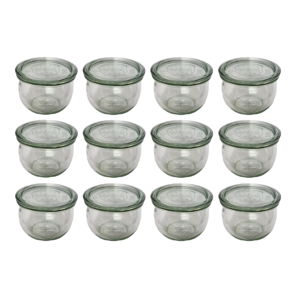Słoiki Weck 580ml 0,5L szklane ozdobne TULIP przyprawy wieka szkło 12szt
