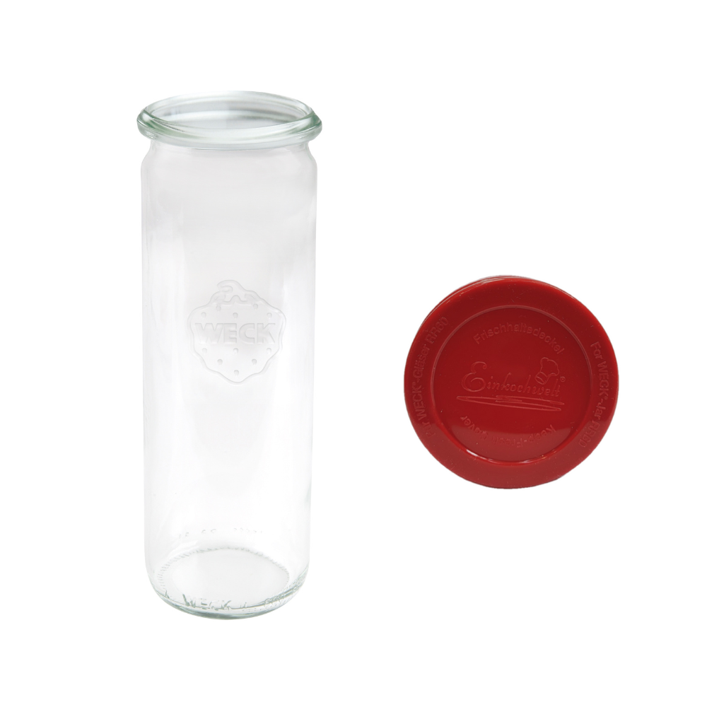 Słoik Weck 600ml na wypieki CYLINDER żaroodporny silikonowe wieko 1szt 0,6L