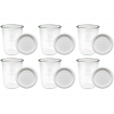 Słoiki Weck 850ml do kiszenia MOLD żaroodporne weki plastikowe wieka 6szt