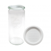 Słoik Weck 1l CYLINDER plastikowe wieko 1szt do kaszy ryżu kawy 1040ml 